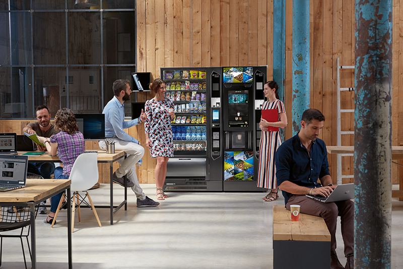 Espace café en entreprise, lieu d’échanges informels en présentiel